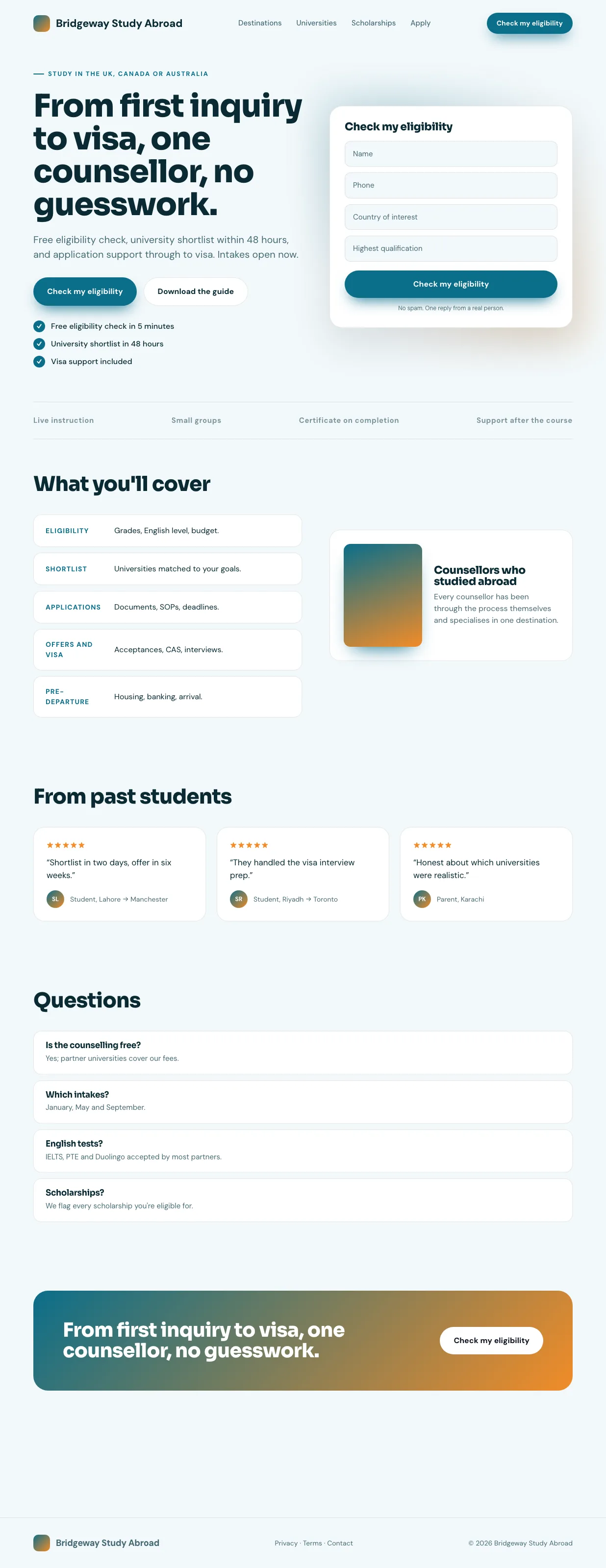 Education Facebook and Instagram lead generation ads preview