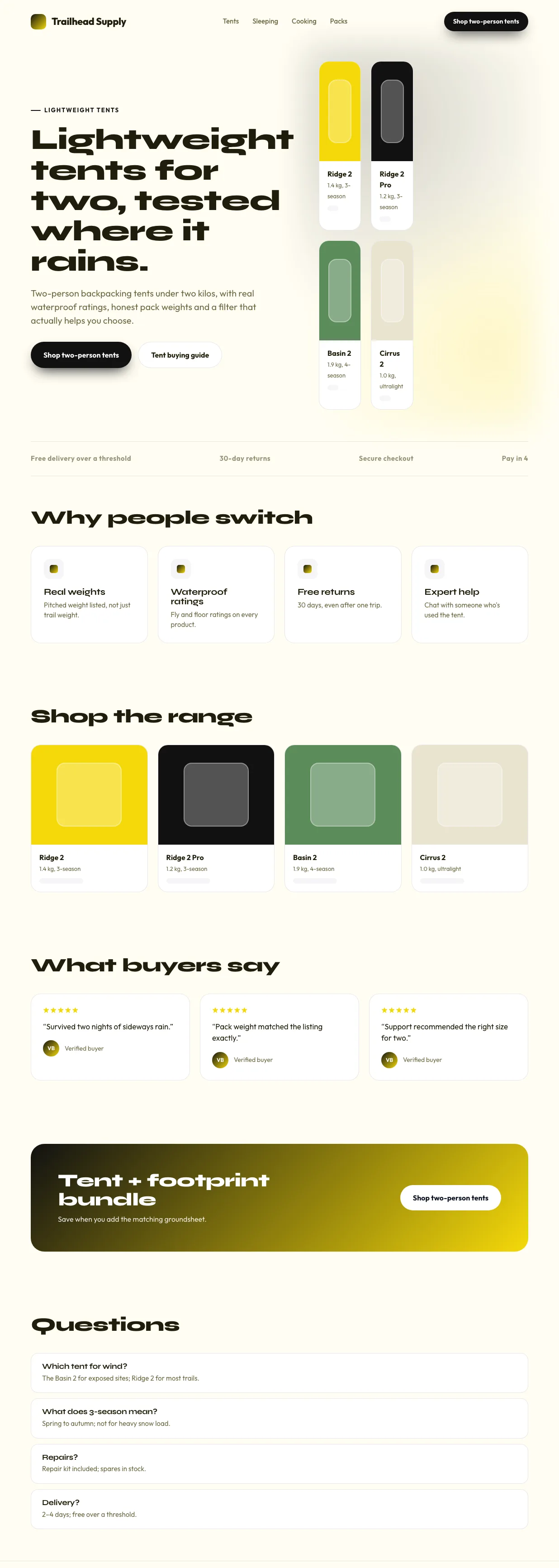 Ecommerce category SEO page optimized for organic product discovery